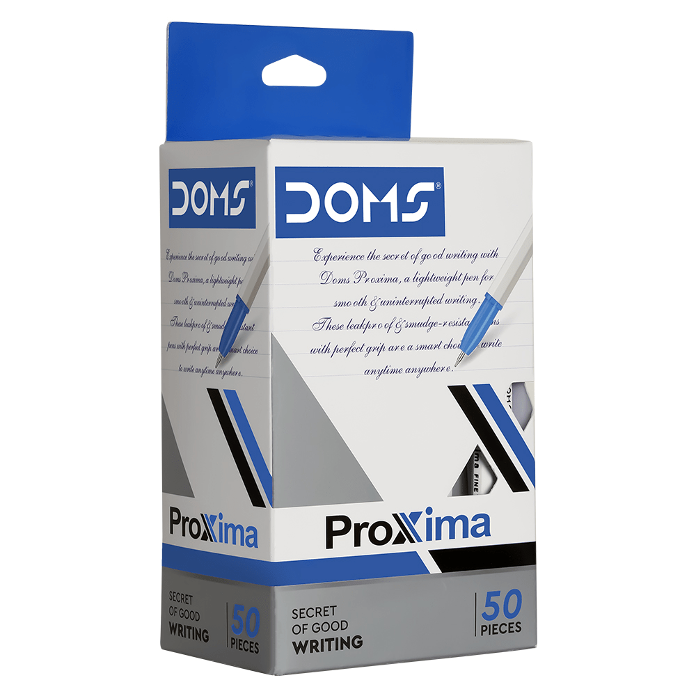 doms-proxima-ball-pen-blue-10-pcs-box-doms